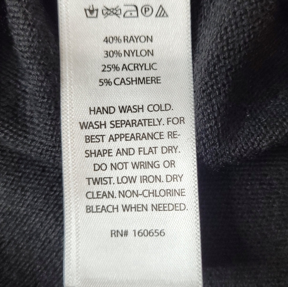 Rachel Zoe Black Cashmere Blend Animal Print "Weekend" Sweater - Size S - Picture 6 of 6